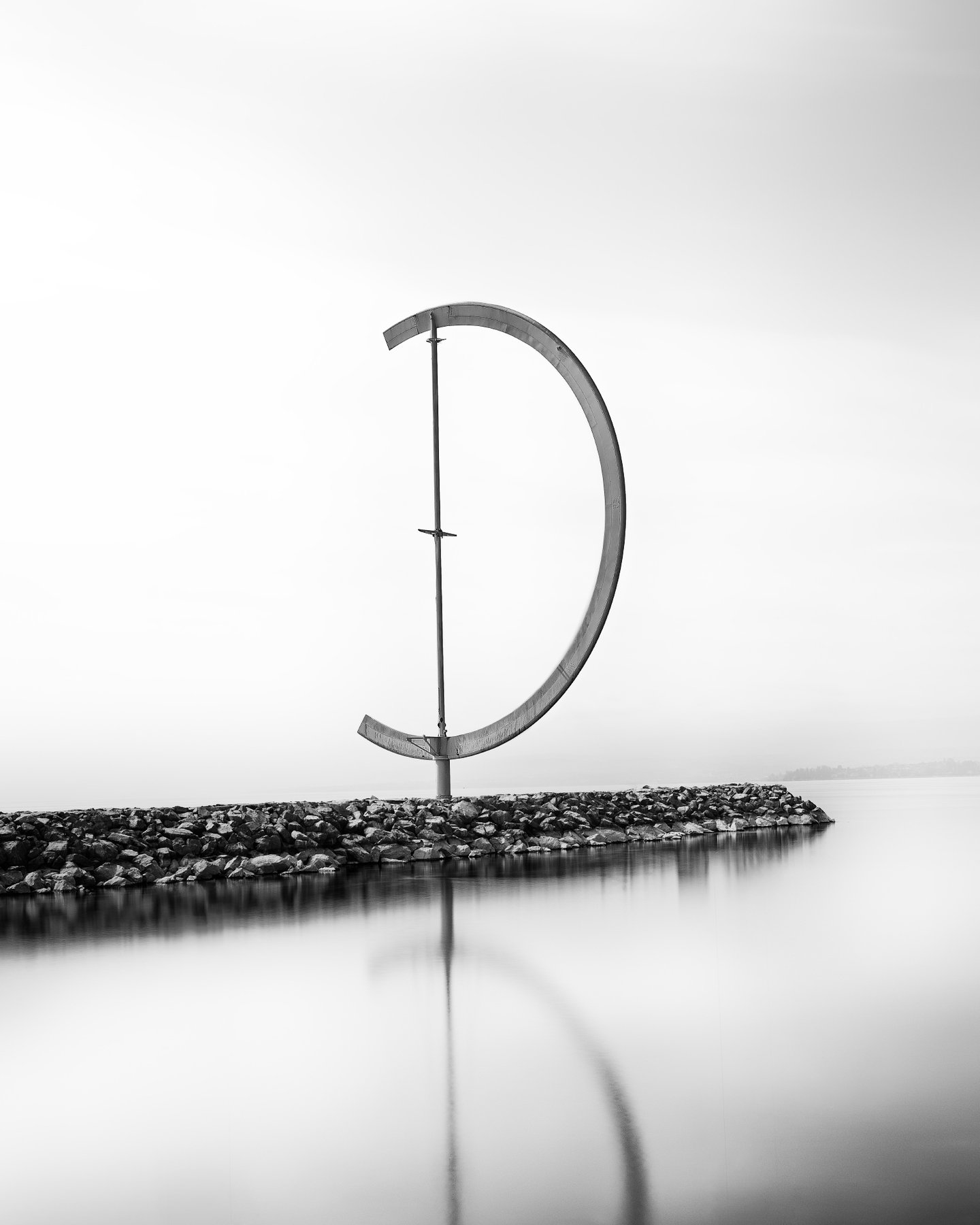 Éole — long exposure black and white landscape, Expose series, fine art photography print by Kofi Amoa