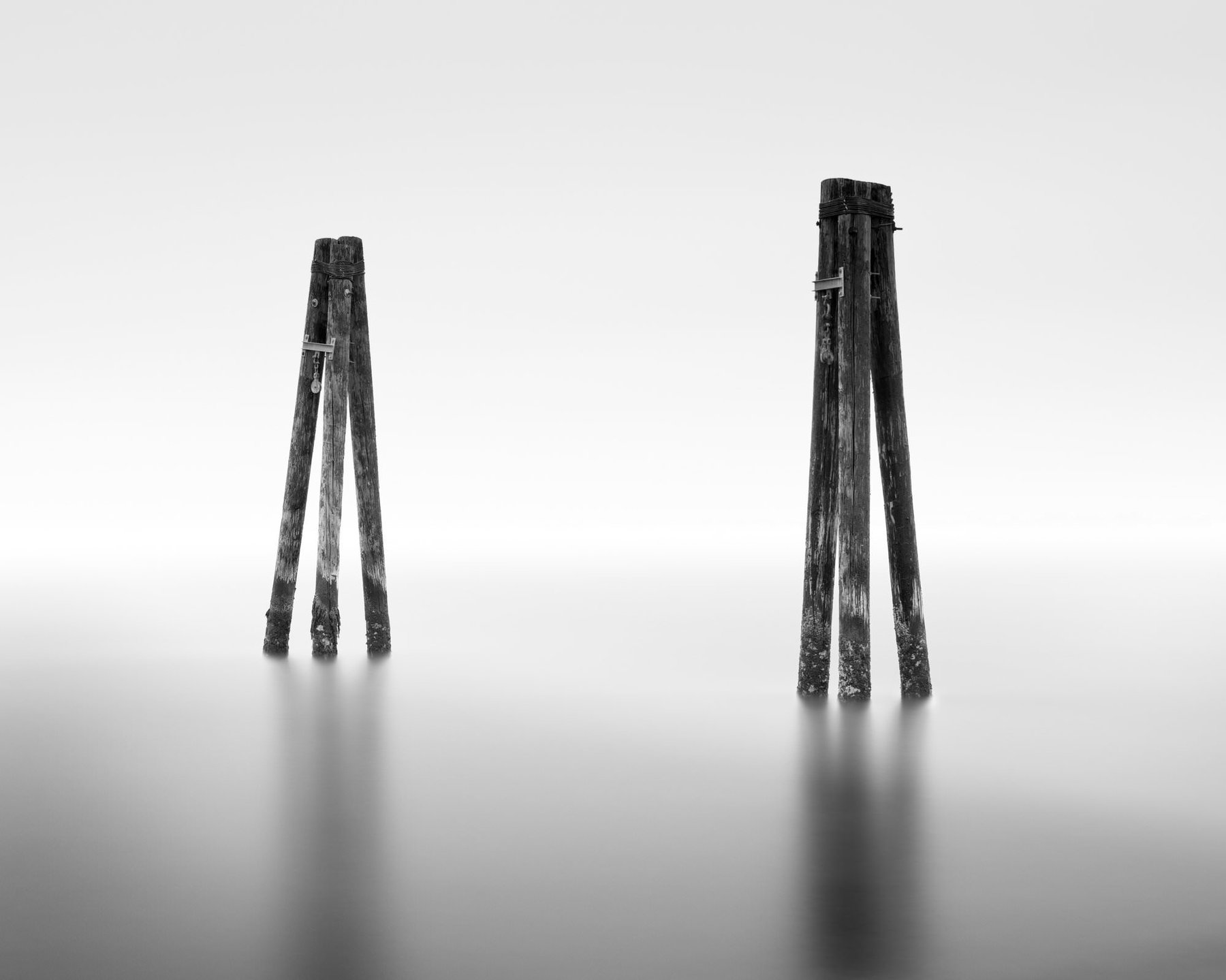 Sentinels — long exposure black and white landscape, Expose series, fine art photography print by Kofi Amoa