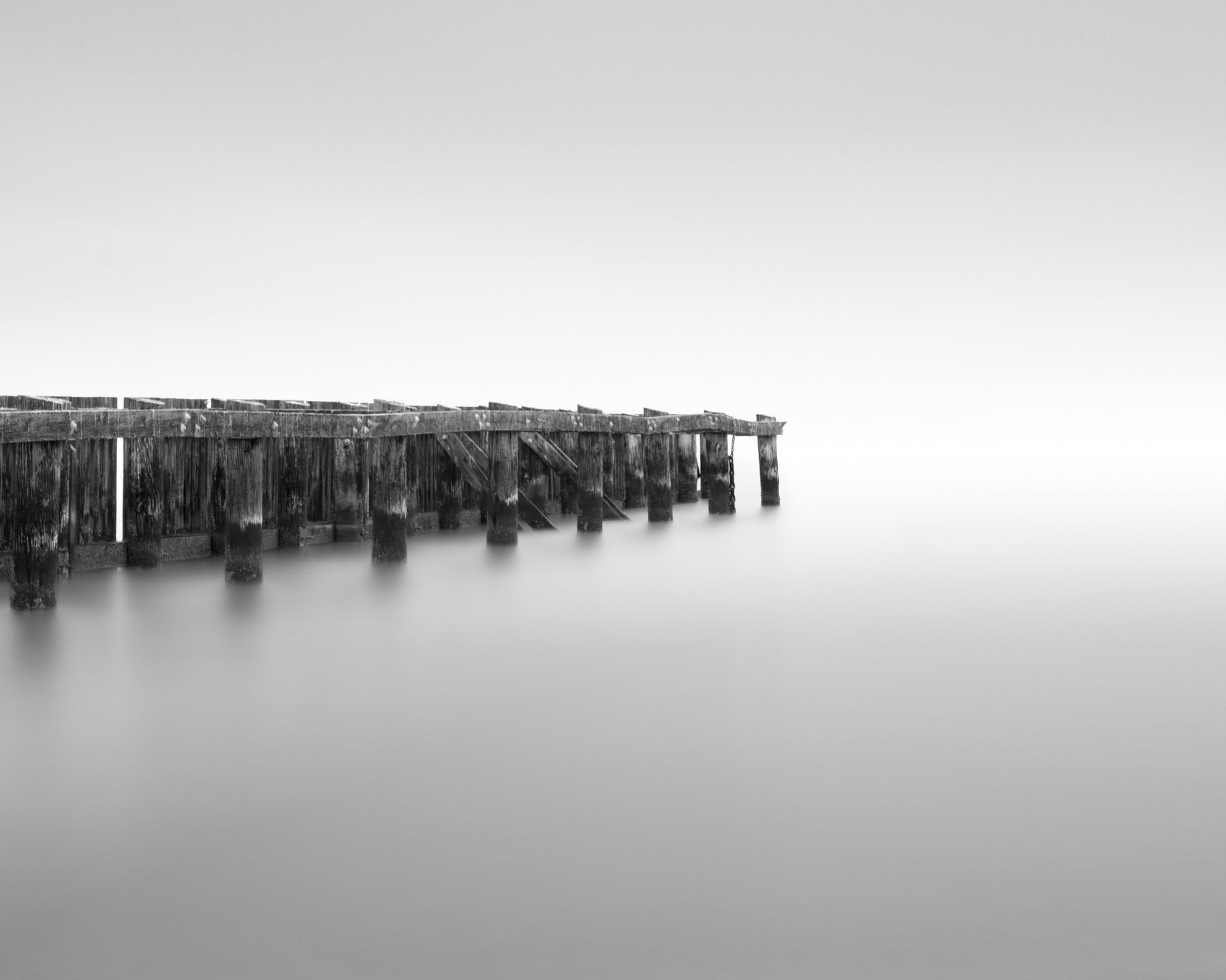 Solitary — long exposure black and white landscape, Expose series, fine art photography print by Kofi Amoa