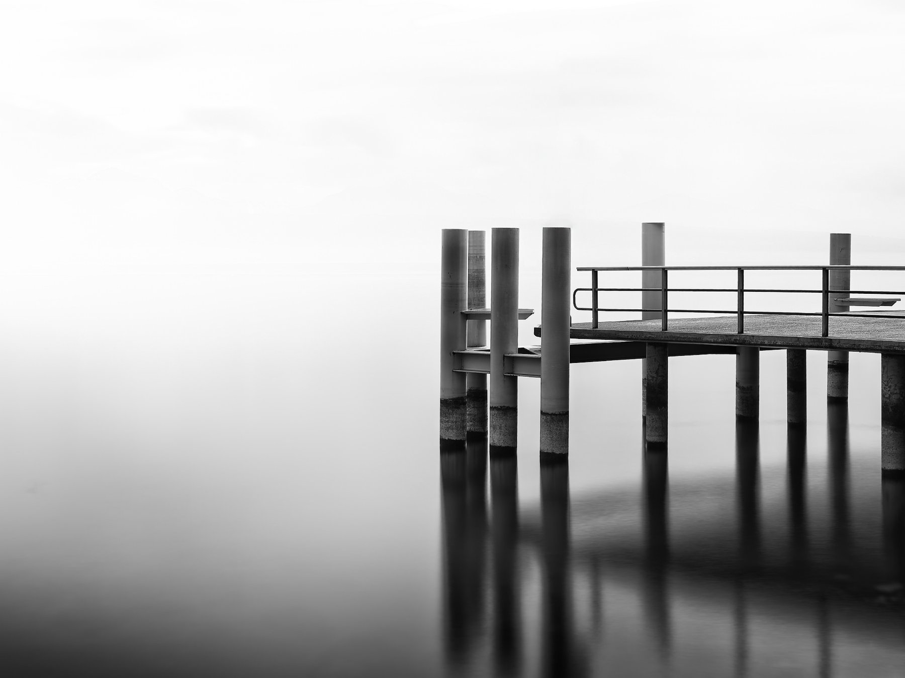 Threshold — long exposure black and white landscape, Expose series, fine art photography print by Kofi Amoa