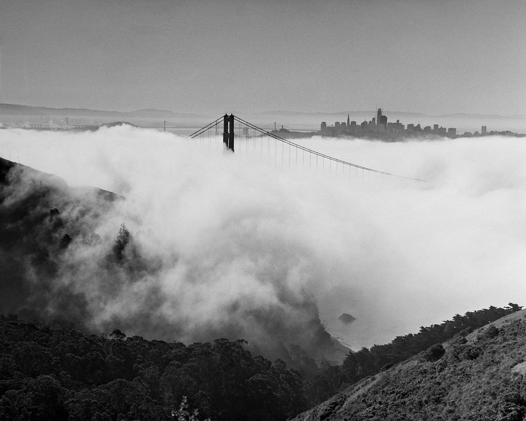 The Foggy Bridge. Scapes series.