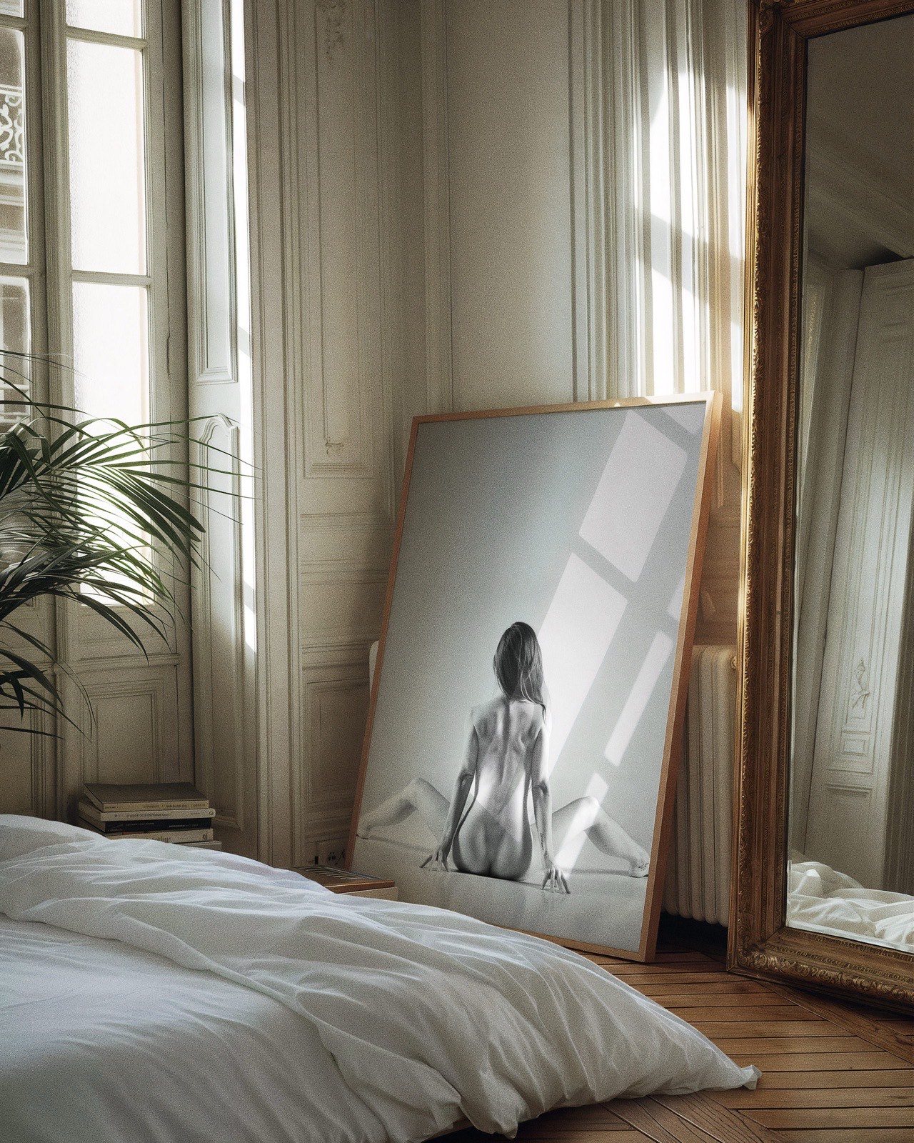 Symmetry, a limited edition fine art photograph by Kofi Amoa, framed on a gallery wall