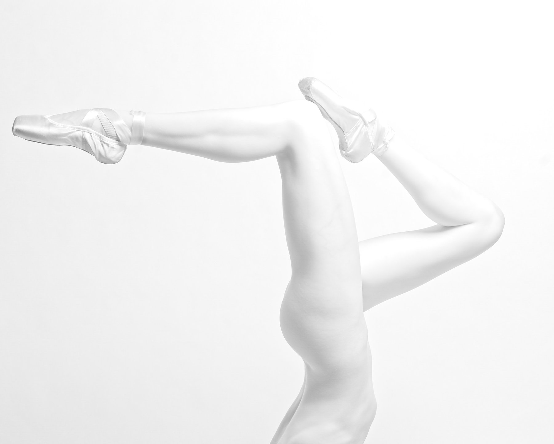 Flight — black and white figure study, Porcelain series, fine art photography print by Kofi Amoa