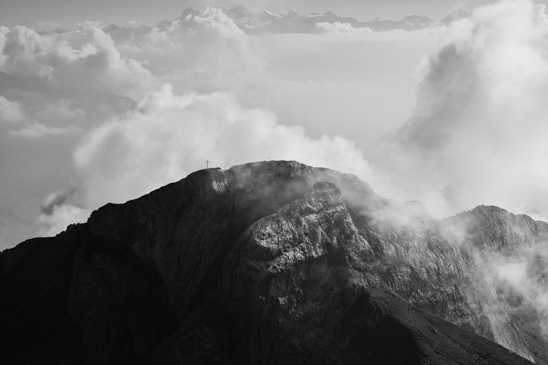 Summit Cross — fine art landscape, Scapes series, fine art photography print by Kofi Amoa