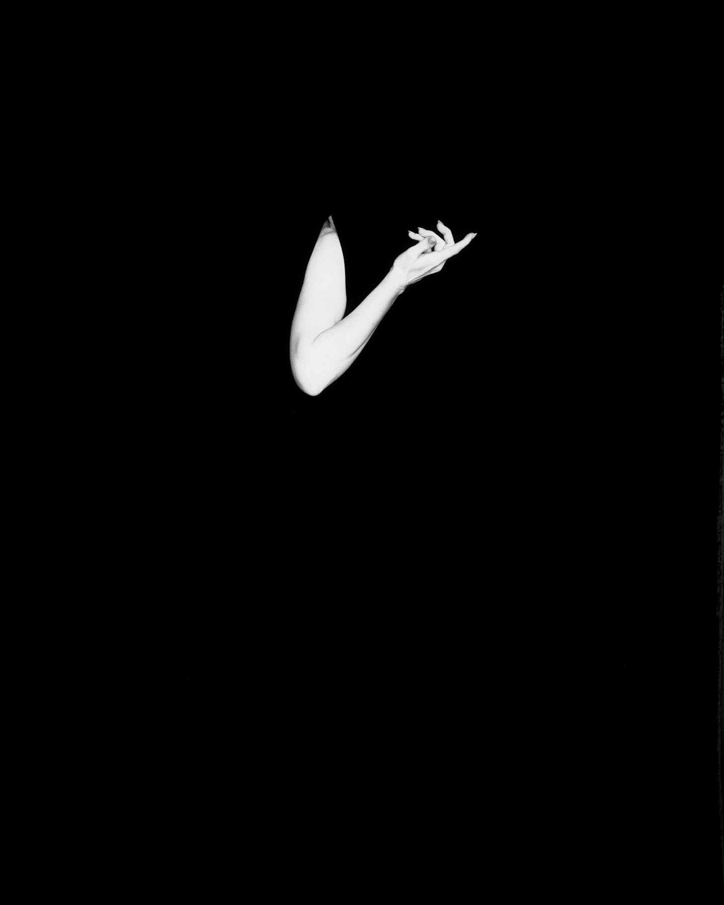 Either — black and white nude figure study, Void series, fine art photography print by Kofi Amoa