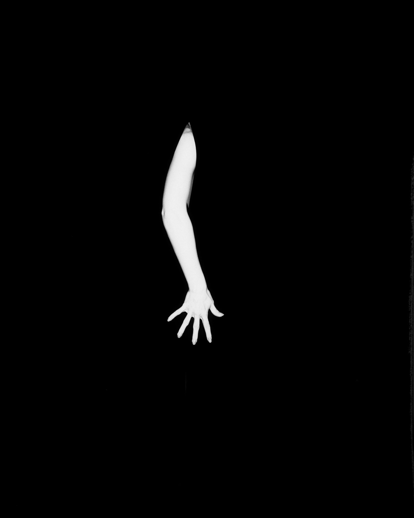 Release — black and white nude figure study, Void series, fine art photography print by Kofi Amoa